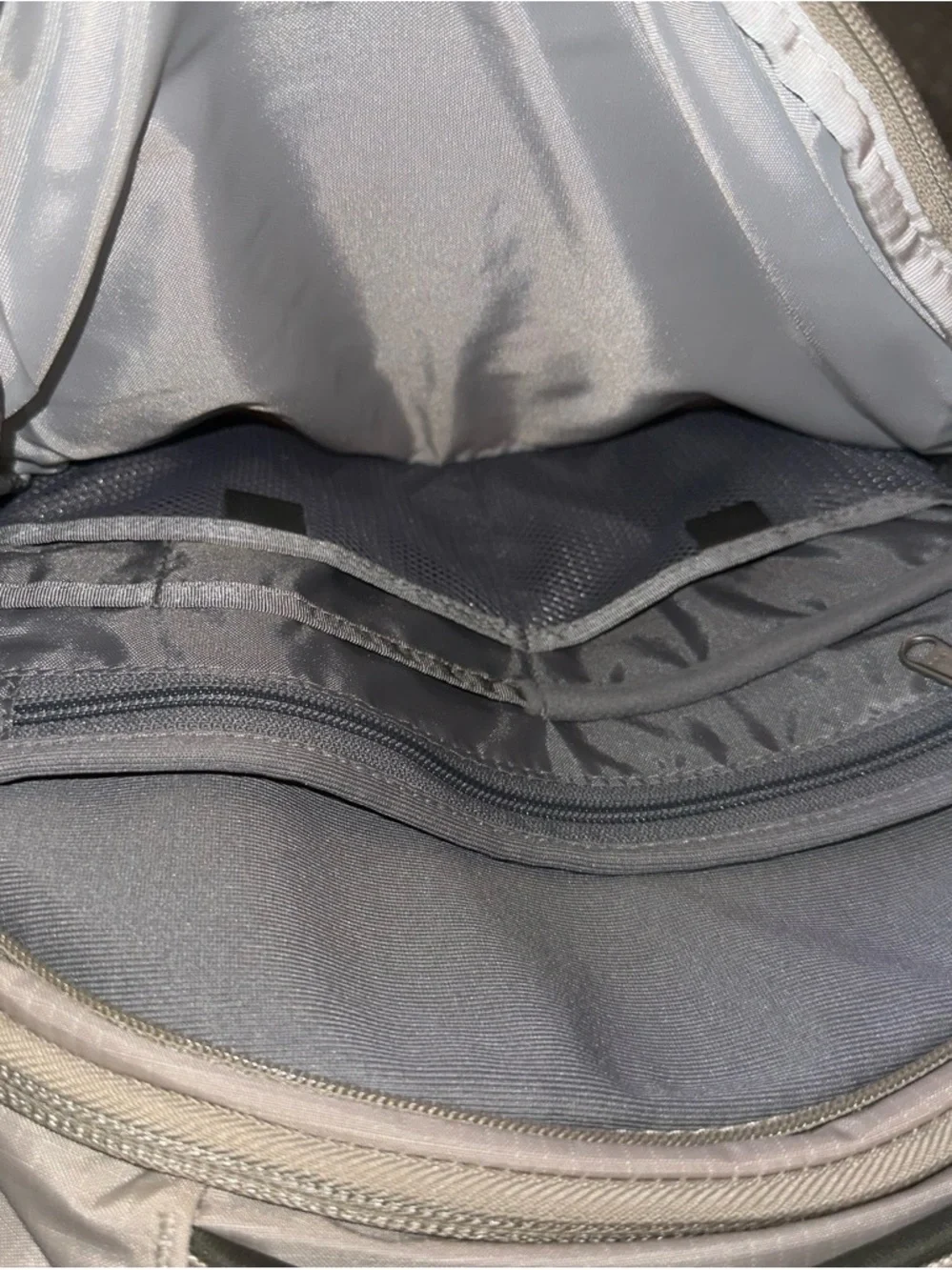 The North Face Light Beige Backpack - Neutral Cream Exterior